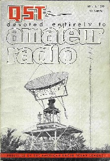 50th anniversary year, March 1965,  Cover is W4HHK 18 foot Kennedy dish used for 2304 MHz pioneer EME work