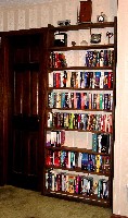 Paperback/video shelving