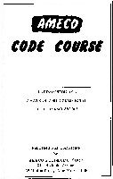 Ameco Code Course (documentation provided with code course records)