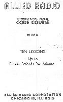 Allied Radio documentation provided with code records