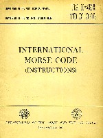 International Morse Code Instructions